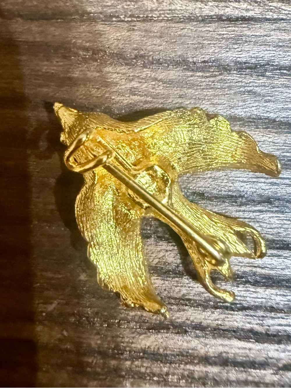 Vintage Gold Tone Bird Scatter Pin Lapel Brooch Mid-Century Mini 1” - Picture 6 of 6